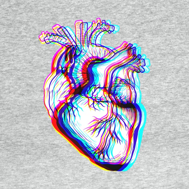 Human Heart by Red